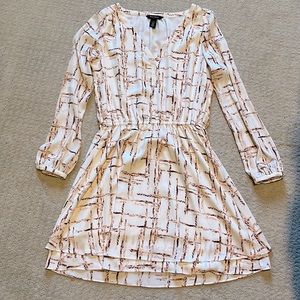 White House | Black Market long sleeve dress. Knee length.